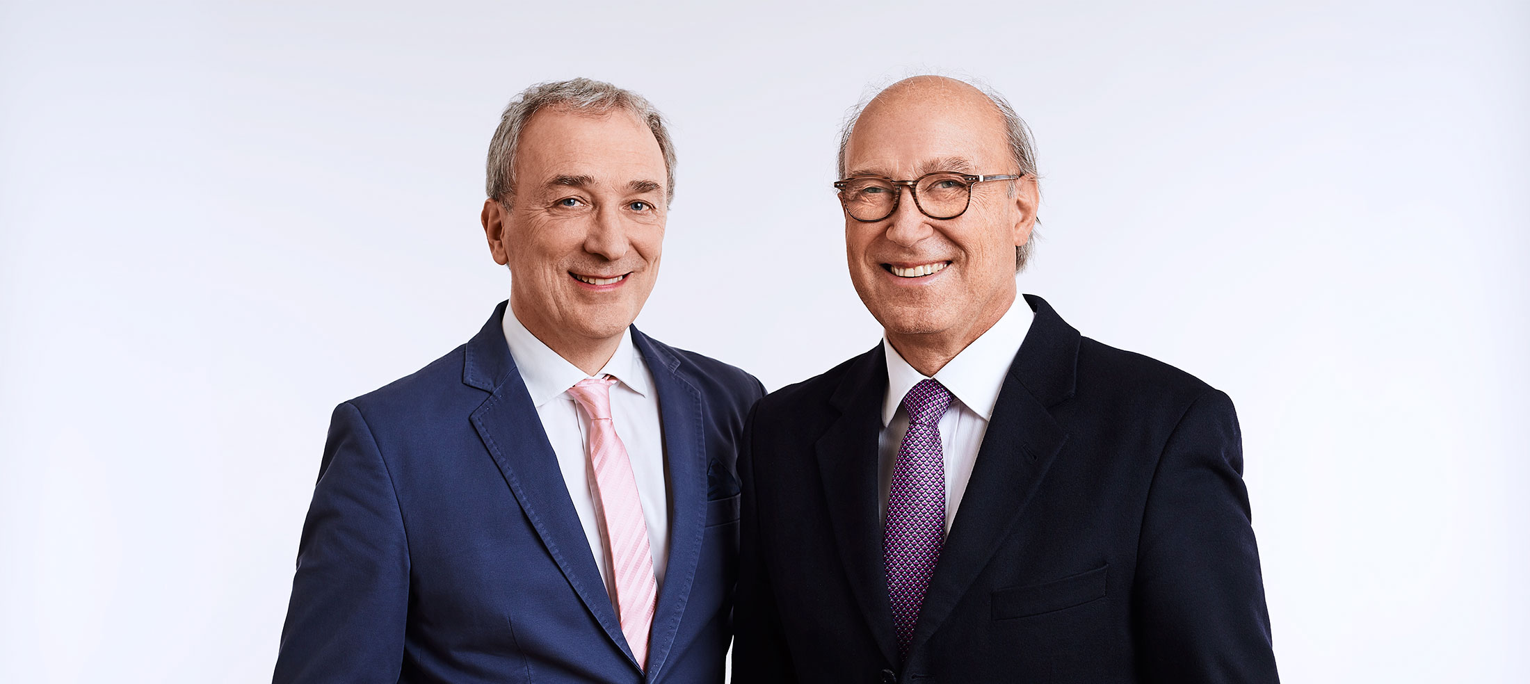 Portrait der Radiologen und BURA Vorsitzenden Dr. Klaus Wicke und Univ.-Doz. Dr. Franz Frühwald